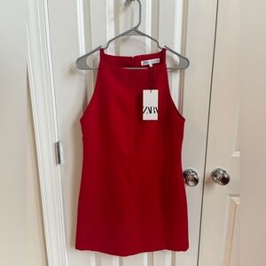 Zara Scarlet Sleeveless Mini Dress